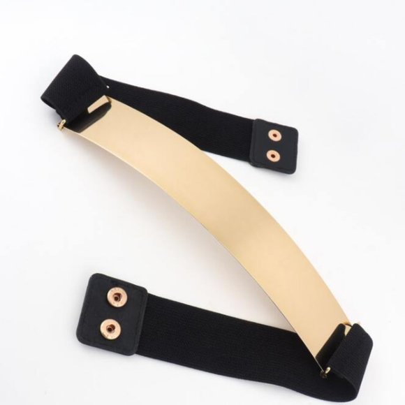 Gold Plate Front Elastic Belt - Picture 8 of 8